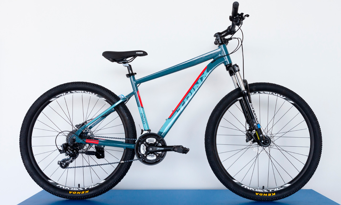 Фотография Велосипед Trinx M600 Elite Expert 27.5" 2020, размер М, Голубо-синий